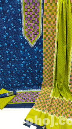 Block print three-piece